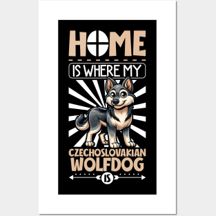 Home is with my Czechoslovakian Wolfdog Posters and Art